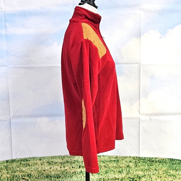 BROWNING | FOR HER FLEECE QUARTER ZIP PULLOVER W\ MICRO SUEDE SHOTGUN PA… - Picture 8 of 13